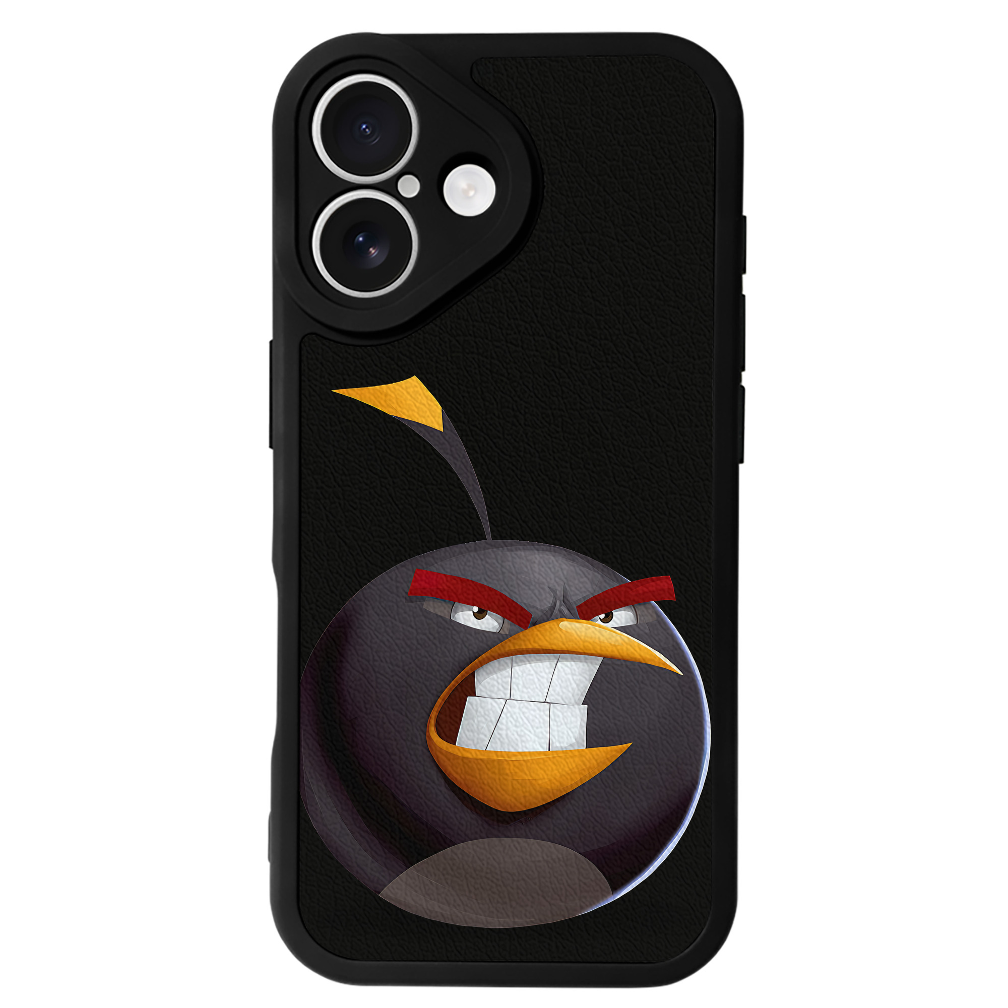 （画像用） Angry Birds アングリーバード 【iPhone 16シリーズ対応】シリコンスマホケース（レザー調） 材質：シリコン